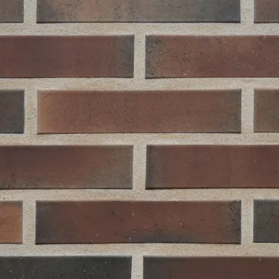 Plaqueta Klinker Gaulês aplicada en pared