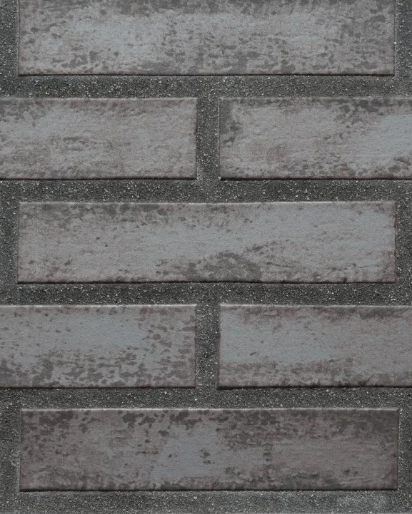 Plaqueta Klinker Pure Metal aplicada em parede