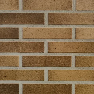 Plaqueta Klinker Templar Honey aplicada en pared