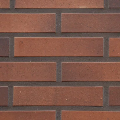 Plaqueta Klinker Templar Red aplicada em parede